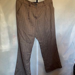 Cuffed tweed pants